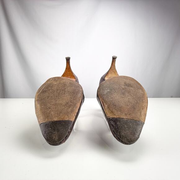 1950's Brown Lizard Size 6.5 Pumps - Picture 6 of 8